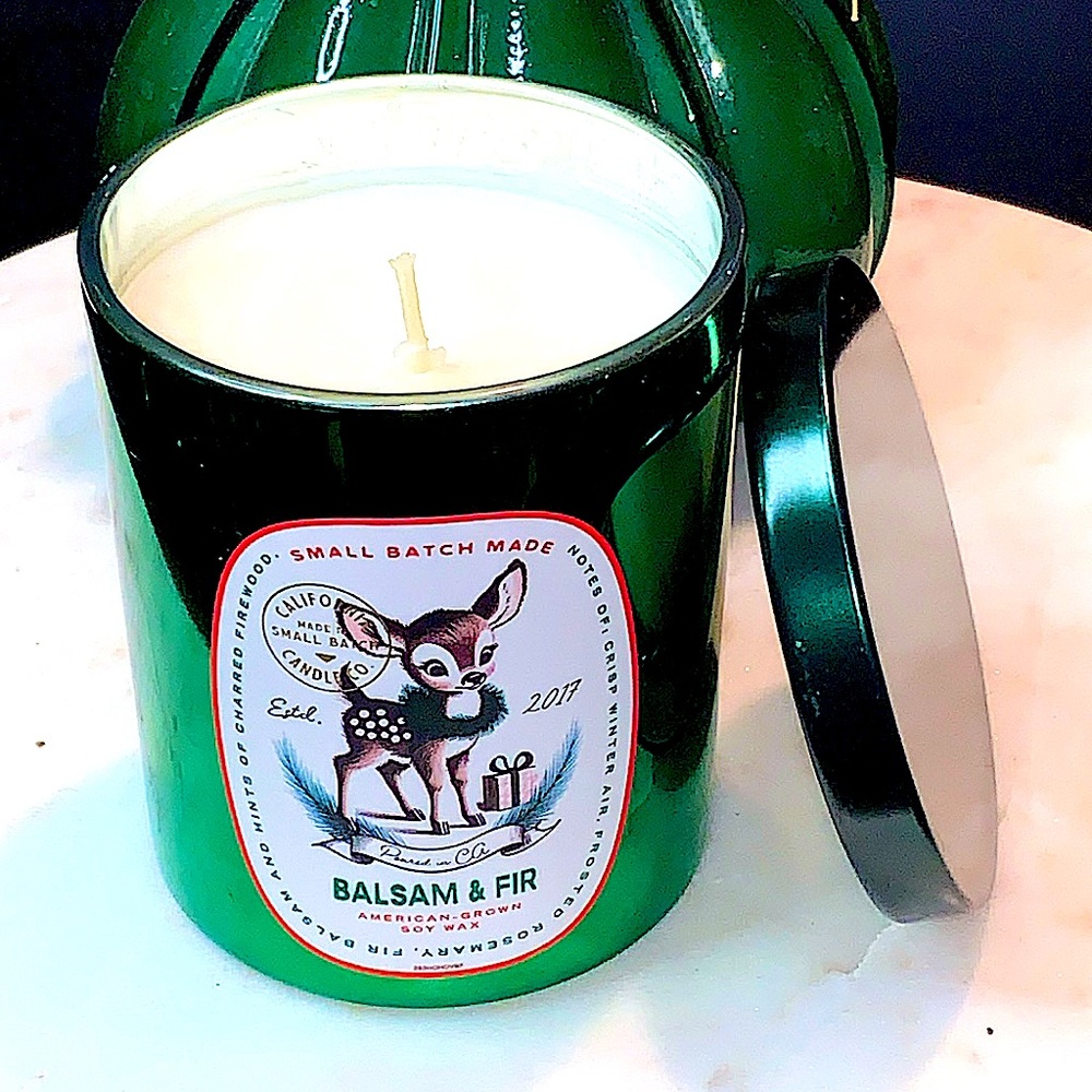 LEOBEN CO CANDLE BALSAM & FIR 1 WICK 9 oz NEW VEGAN SOY WAX